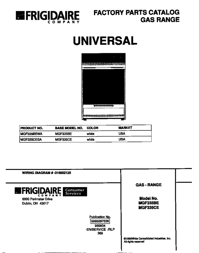 Diagram for MGF335CESA