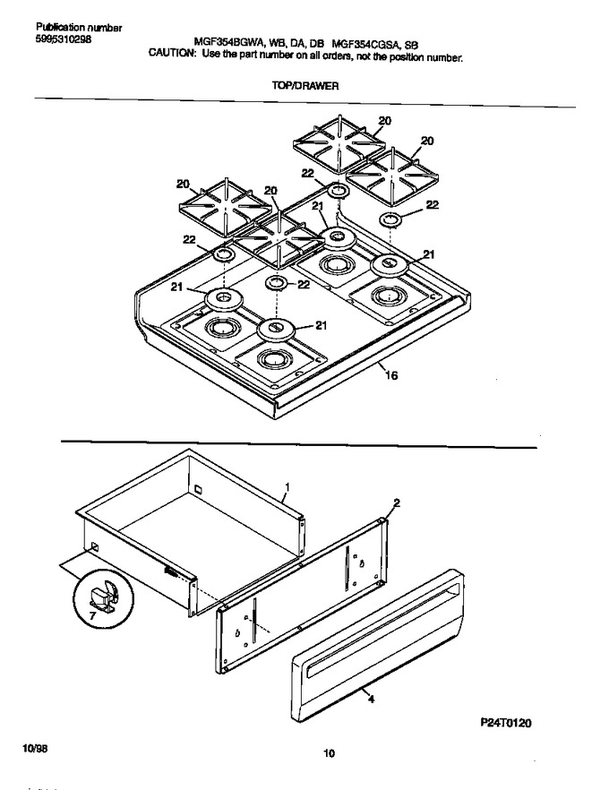Diagram for MGF354CGSA