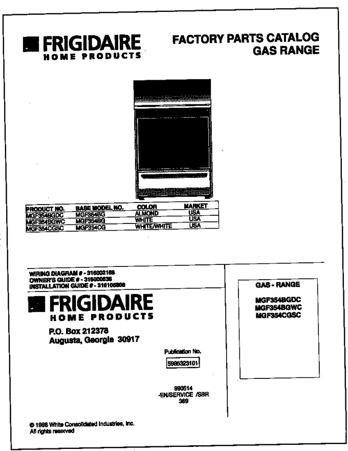 Diagram for MGF354CGSC