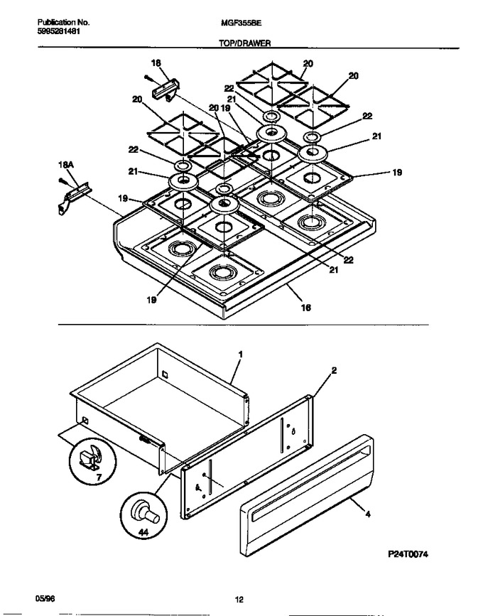 Diagram for MGF355BEWB