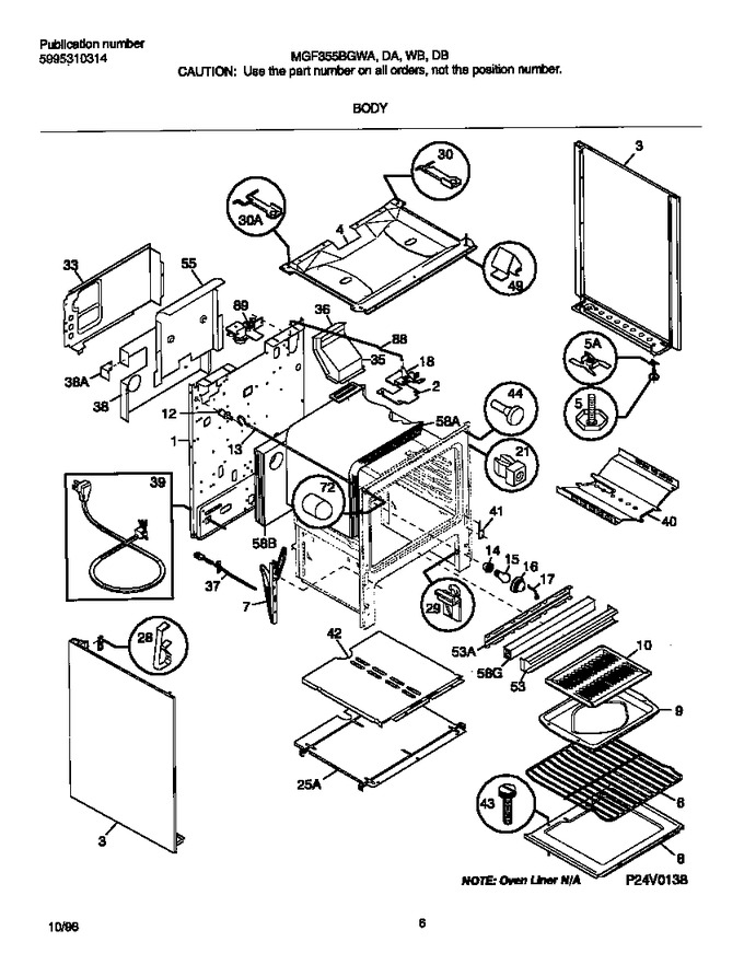 Diagram for MGF355BGWA