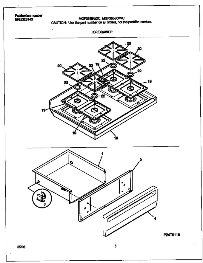 Diagram for MGF355BGWC