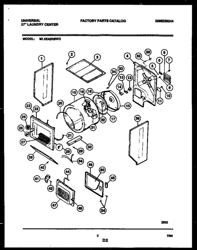 Diagram for MLXE42RBD0