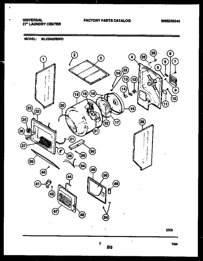Diagram for MLXE42RBW0