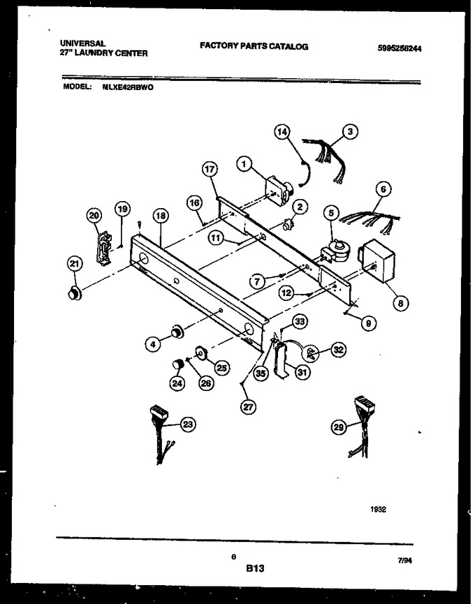 Diagram for MLXE42RBW0
