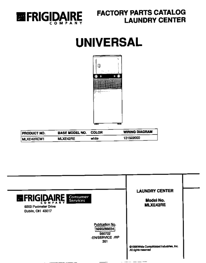 Diagram for MLXE42REW1