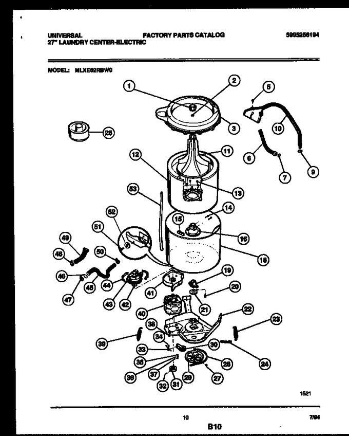 Diagram for MLXE62RBD0