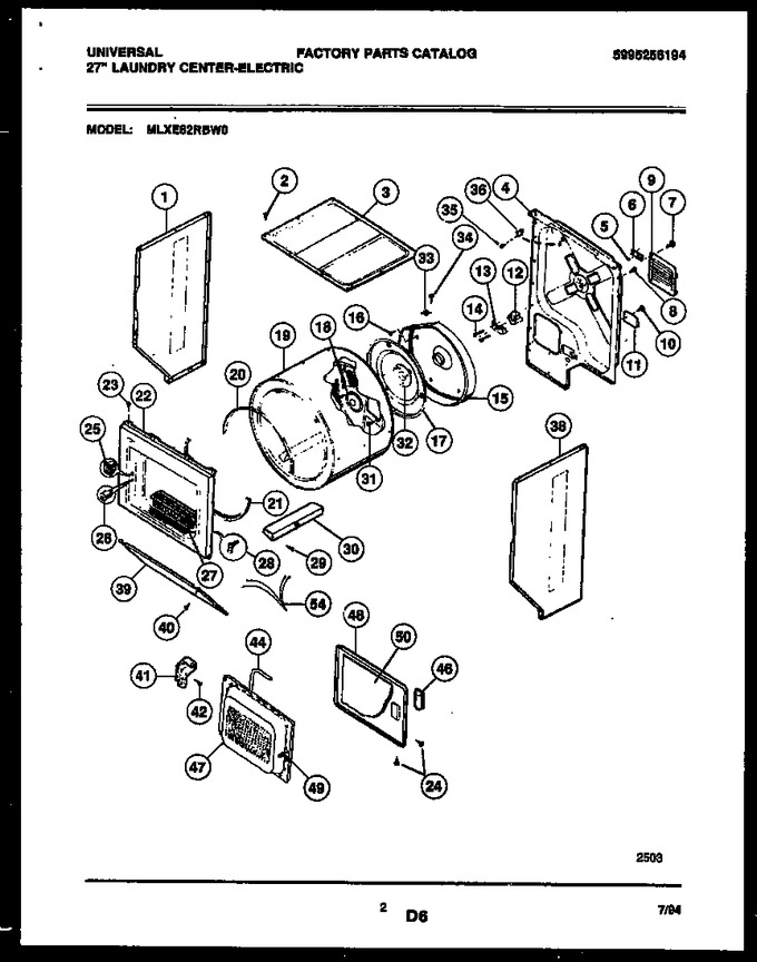 Diagram for MLXE62RBW0