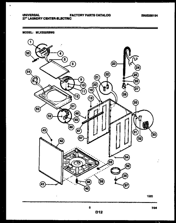 Diagram for MLXE62RBW0