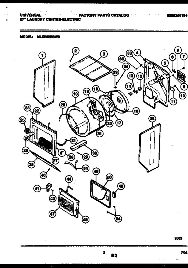 Diagram for MLXE62RBWD0
