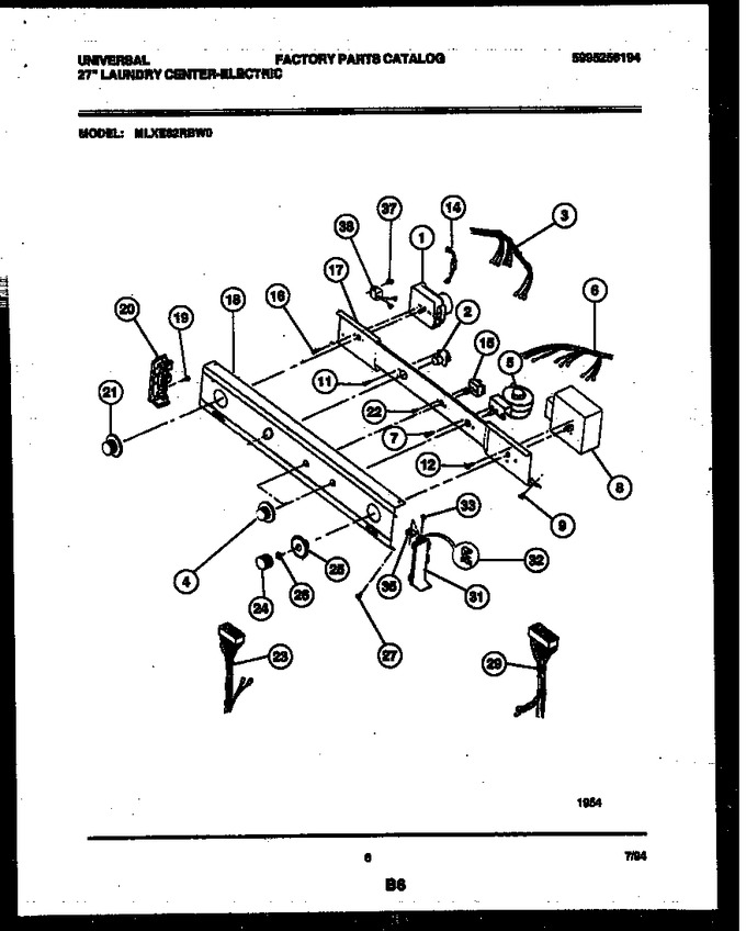 Diagram for MLXE62RBWD0