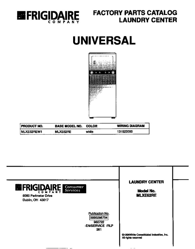 Diagram for MLXE62REW1