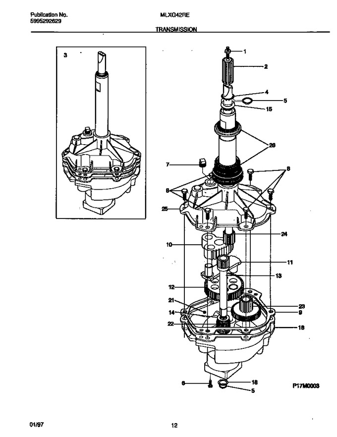 Diagram for MLXG42REW1