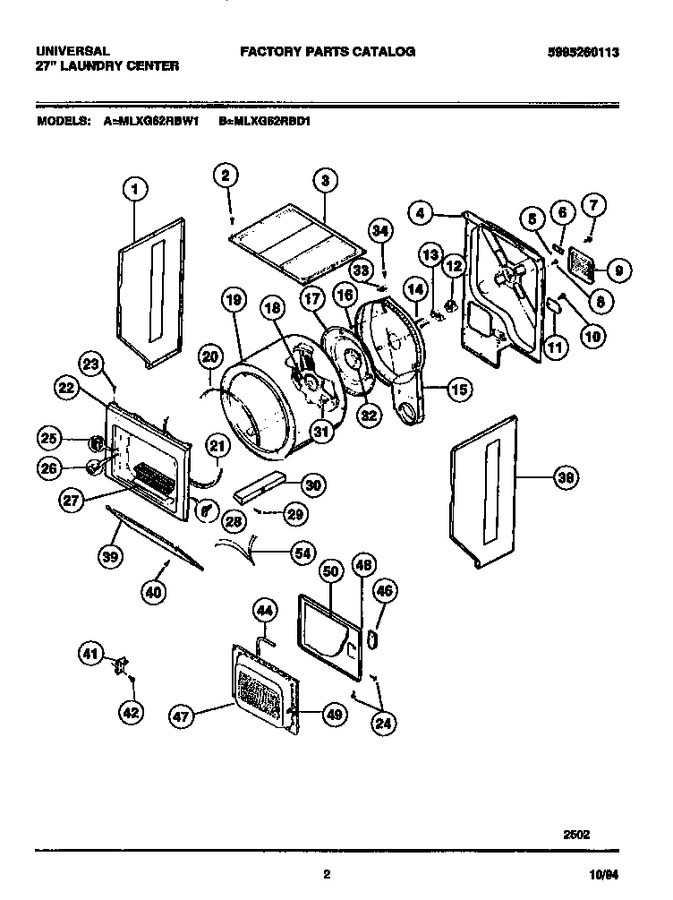 Diagram for MLXG62RBW1