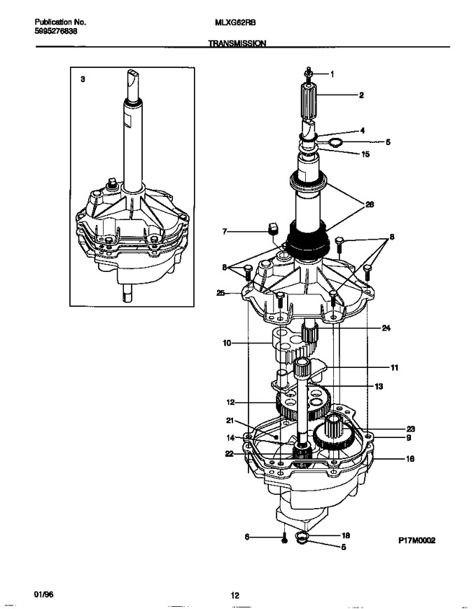 Diagram for MLXG62RBW3