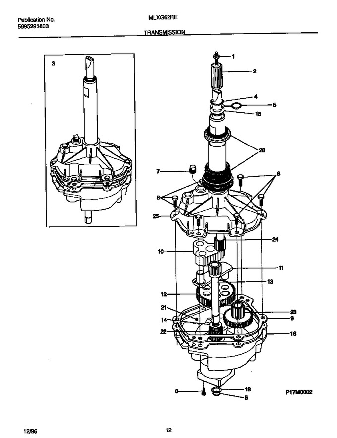 Diagram for MLXG62REW1