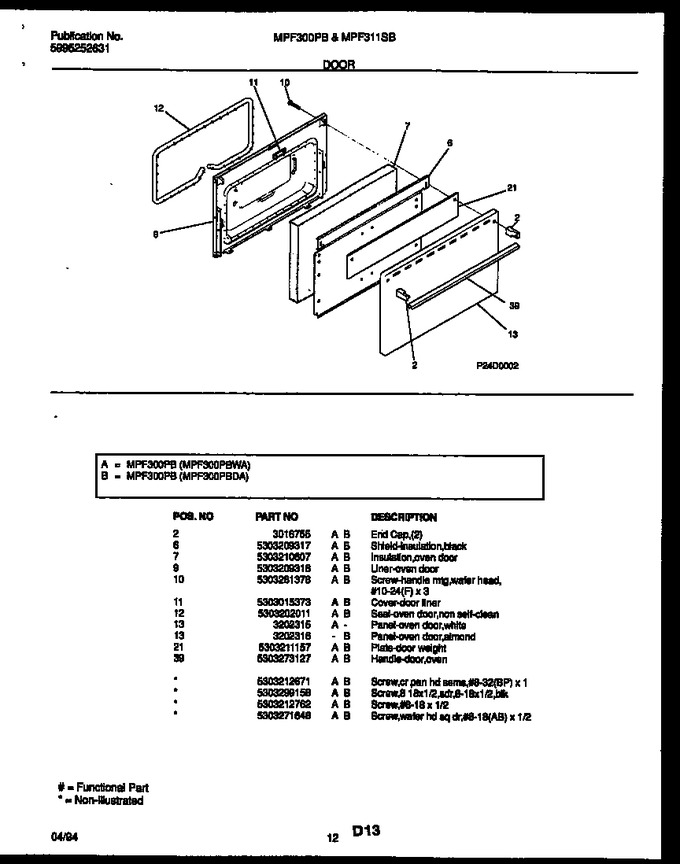 Diagram for MPF300PBWA