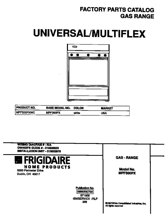 Diagram for MPF300PXWC