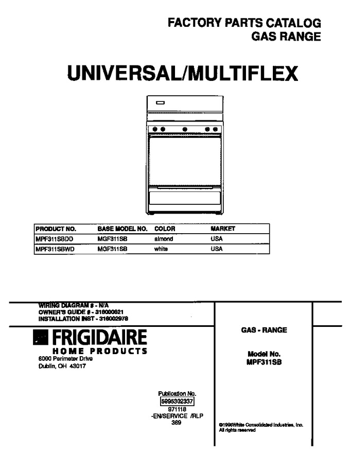 Diagram for MPF311SBWD