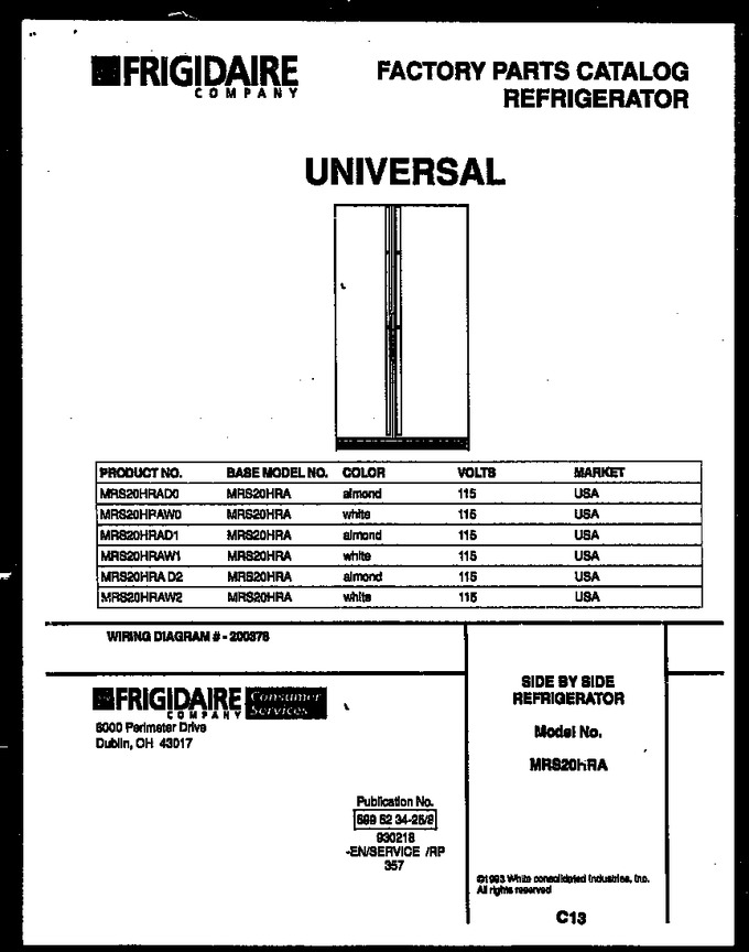 Diagram for MRS20HRAWO