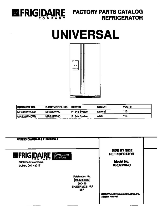 Diagram for MRS22WNCW2