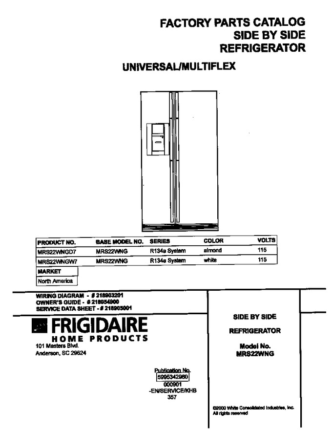Diagram for MRS22WNGD7