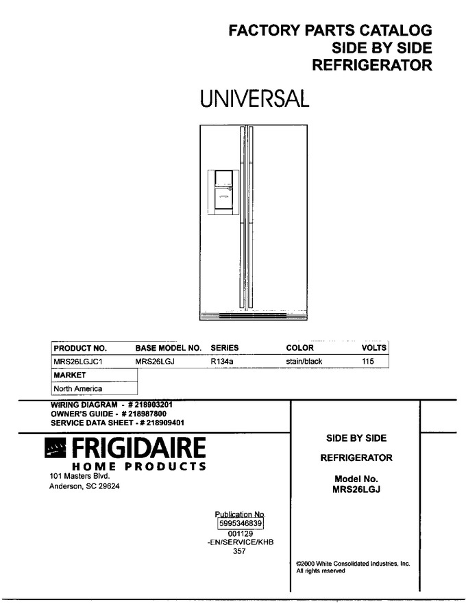 Diagram for MRS26LGJC1