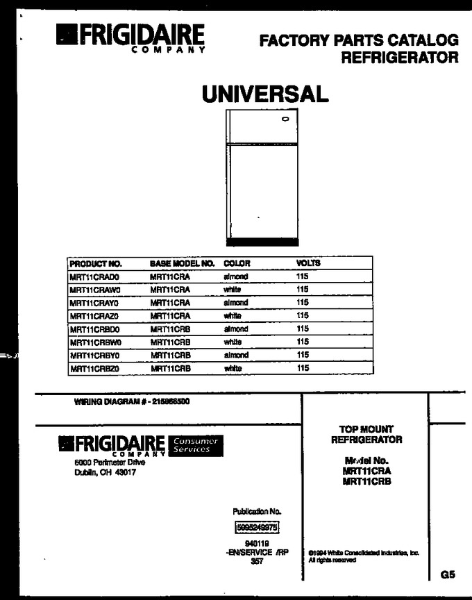 Diagram for MRT11CRBD0