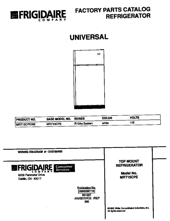 Diagram for MRT15CPEW3