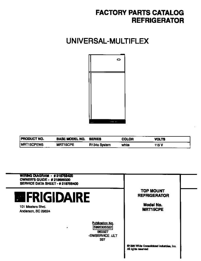 Diagram for MRT15CPEW5