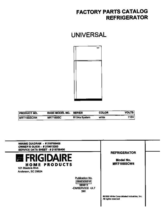 Diagram for MRT18BSCW4