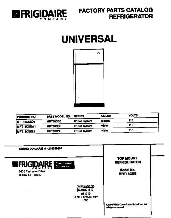 Diagram for MRT18CSEW1