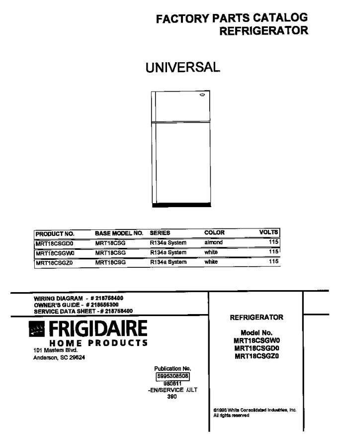 Diagram for MRT18CSGW0