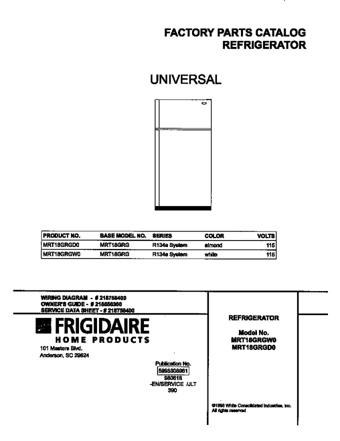 Diagram for MRT18GRGW0