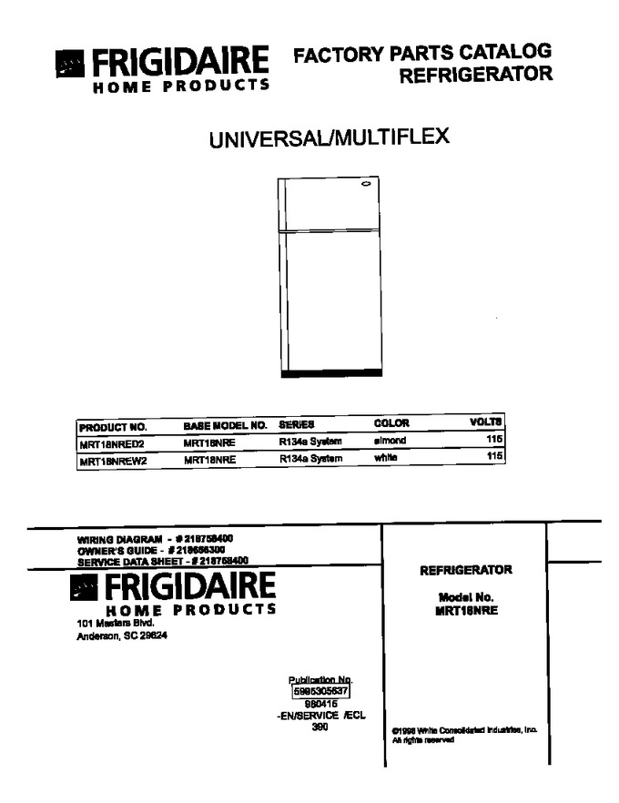 Diagram for MRT18NREW2