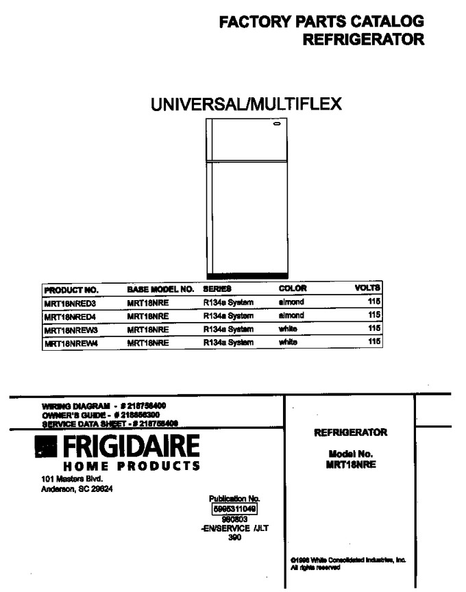 Diagram for MRT18NREW4