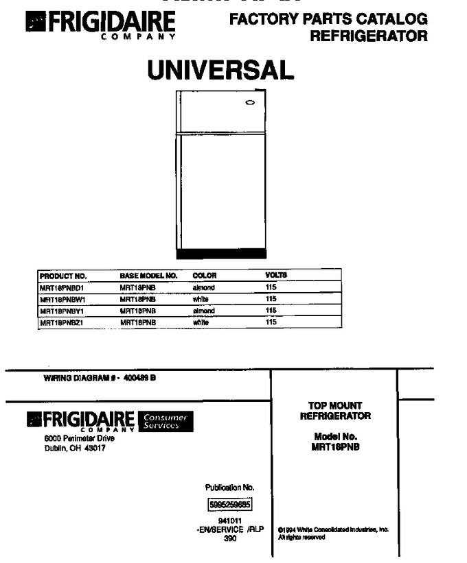 Diagram for MRT18PNBW1