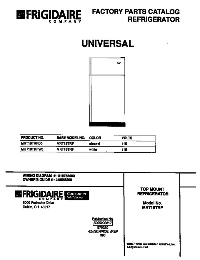 Diagram for MRT18TRFW0