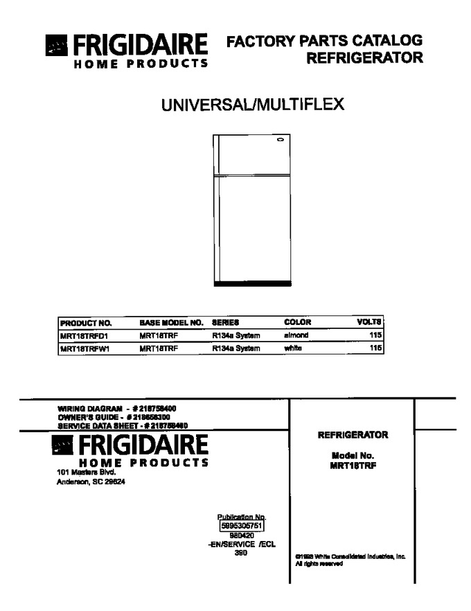 Diagram for MRT18TRFW1