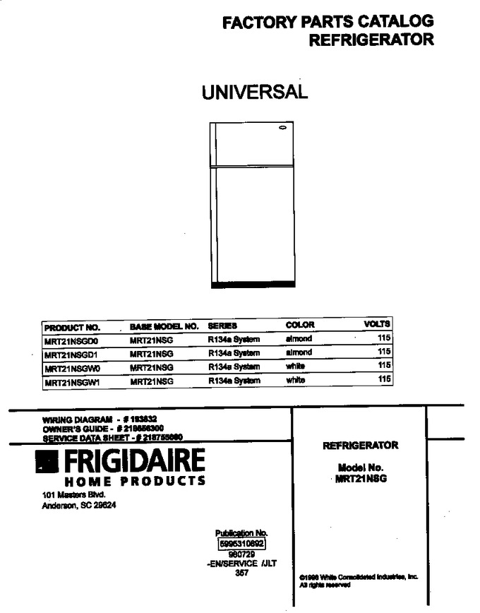 Diagram for MRT21NSGW1