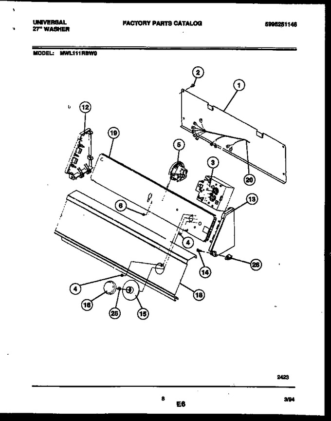 Diagram for MWL111RBW0