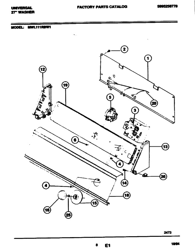 Diagram for MWL111RBW1