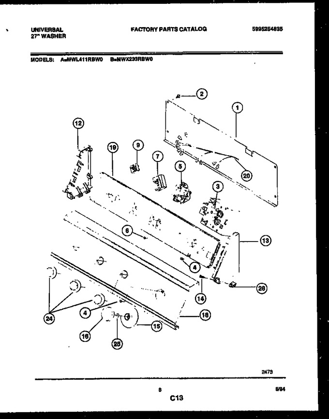 Diagram for MWL411RBD0