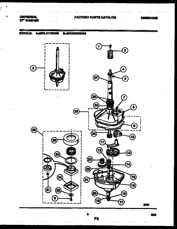 Diagram for MWL411RBWD0