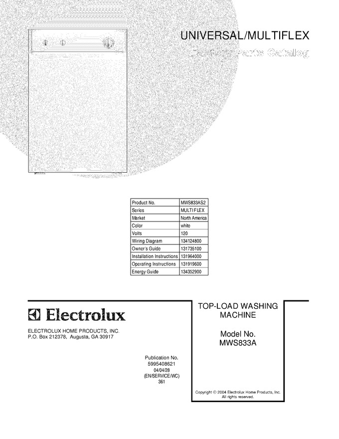 Diagram for MWS833AS2