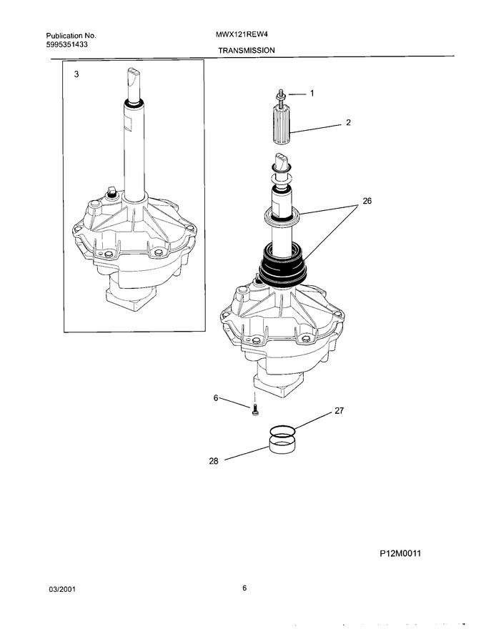 Diagram for MWX121REW4