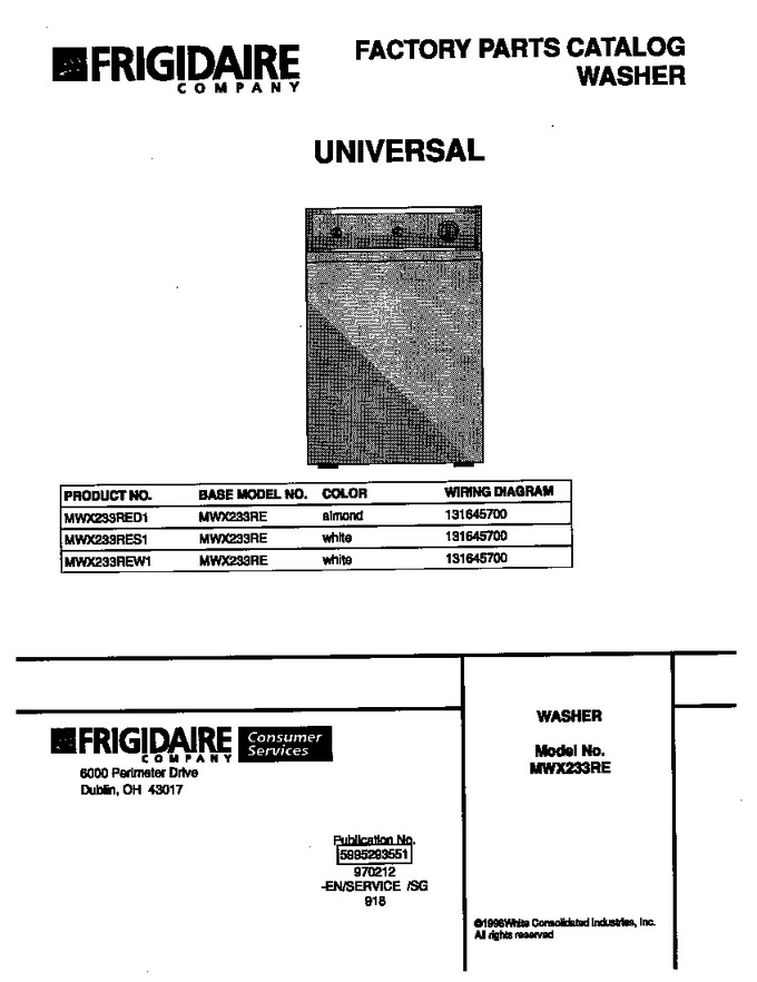 Diagram for MWX233RES1
