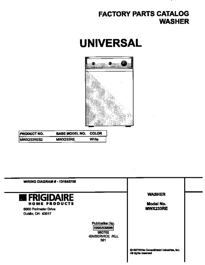 Diagram for MWX233RES2