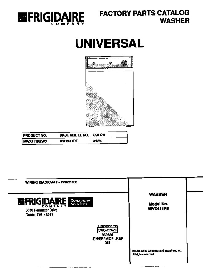 Diagram for MWX411REW0