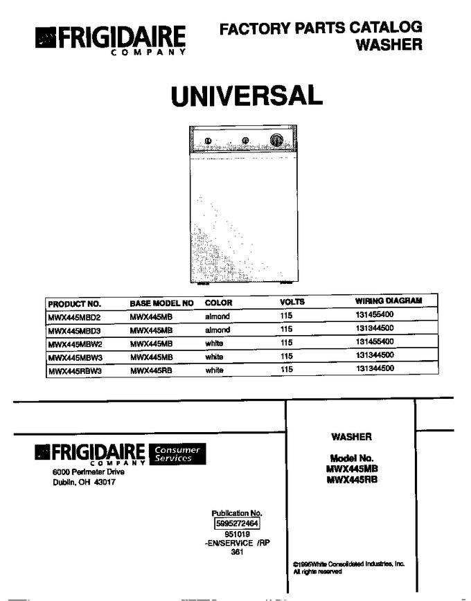 Diagram for MWX445RBW3